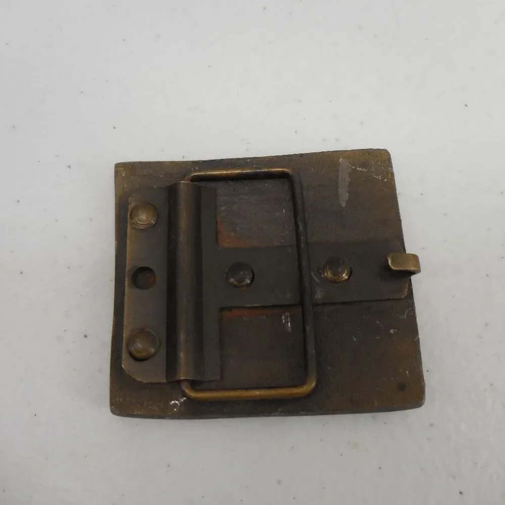 Vintage 1975 Bambu‎ Hemp Rolling Paper Belt Buckle Rare